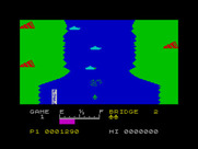 River Raid for ZX Spectrum - Blasting some enemy battleships...