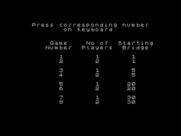 River Raid for ZX Spectrum - Select game options.