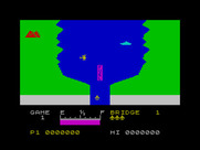 River Raid for ZX Spectrum - Game start.