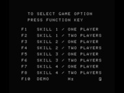 River Raid for MSX - Select a game option.