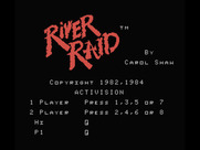 River Raid for MSX - Title screen (cartridge version).