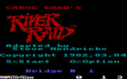 River Raid for IBM PC/Compatibles - Title screen.