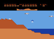 Rosen's Brigade for Atari 8-bit - Game start.