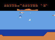 Rosen's Brigade for Atari 8-bit - Your plane can fly up, down, left, or right...