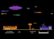 Embargo for Atari 8-bit - There are several difficulty levels...on the harder ones everything moves faster.