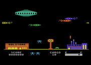 Embargo for Atari 8-bit - Gameplay; try to pick up some cargo...
