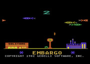 Embargo for Atari 8-bit - Title screen.
