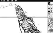 The Animation Studio for IBM PC/Compatibles - Use the magnifying glass to zoom in on part of a cell.