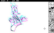 The Animation Studio for IBM PC/Compatibles - An example animation of Donald Duck.
