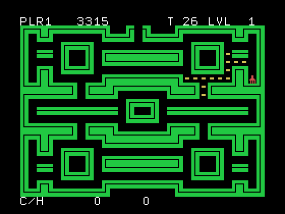 Rotor Raiders TI-99/4A Screenshot: Only a few dots left...