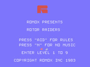 Rotor Raiders for TI-99/4A - Title screen.