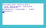 Shootout at the OK Galaxy for Commodore VIC-20 - Game over.
