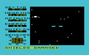 Shootout at the OK Galaxy for Commodore VIC-20 - Uh oh, my shields are damaged...