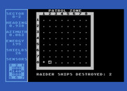 Shootout at the OK Galaxy for Atari 8-bit - Two ships destroyed so far...