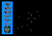 Shootout at the OK Galaxy for Apple II - In space; no enemies spotted yet.