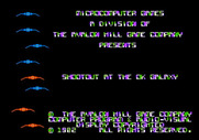 Shootout at the OK Galaxy for Apple II - Title screen.