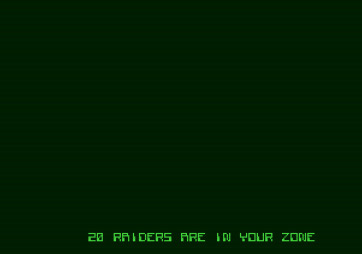 Shootout at the OK Galaxy for Apple II - There are 20 raiders in my patrol zone...
