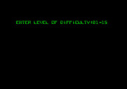 Shootout at the OK Galaxy for Apple II - What level of difficulty do you want?