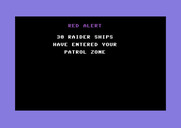 Shootout at the OK Galaxy for Commodore 64 - Red Alert! Enemy raider ships have entered my patrol zone...