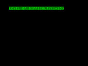 Shootout at the OK Galaxy for TRS-80 Color Computer - Select level of difficulty...