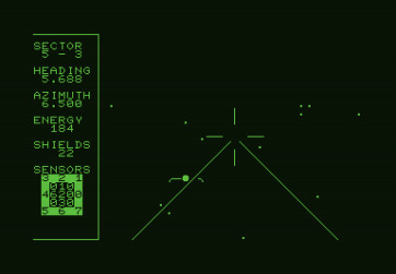 Shootout at the OK Galaxy for Commodore PET - Missed again...