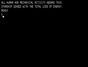 Shootout at the OK Galaxy for TRS-80 - Game over.