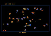 Robotron: 2084 for Atari 5200 - Those brain robotrons mutate any humans the touch.