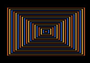 Robotron: 2084 for Atari 5200 - The screen flashes with this pattern when a level is completed.