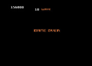 Robotron: 2084 for Atari 7800 - Game over.