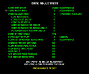 Robotron: 2084 for Arcade - The game provided operators several configuration options.