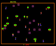 Robotron: 2084 for Arcade - Those box robotrons transform into robots...