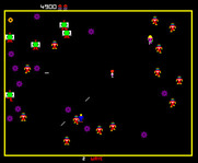 Robotron: 2084 for Arcade - The number of opponents rapidly increases...