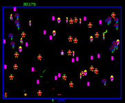Robotron: 2084 for Arcade - The brain robotrons can transform humans...