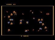 Robotron: 2084 for Atari 8-bit - The number of robotrons gradually increases...