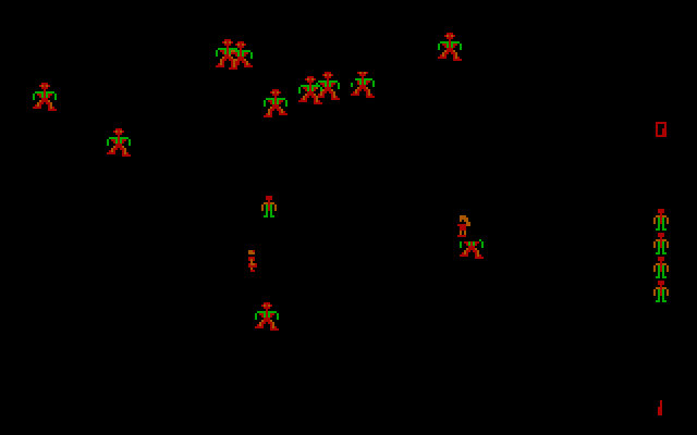 Robotron: 2084 IBM PC/Compatibles Screenshot: Starting a new game.