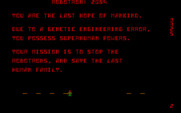 Robotron: 2084 for IBM PC/Compatibles - Part of the game story.