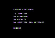 Robotron: 2084 for Apple II - Game controller options.