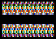 Robotron: 2084 for Apple II - Between each level there is a brief, colorful animation.