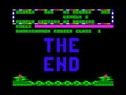 Protector II for TRS-80 Color Computer - Game over.