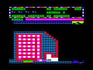 Protector II for TRS-80 Color Computer - Game start.