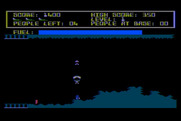 Protector II for Atari 8-bit - I crashed, so I'm parachuting down...