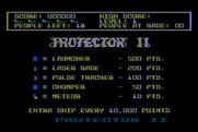 Protector II for Atari 8-bit - Title screen.