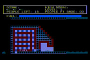 Protector II for Atari 8-bit - Game start.
