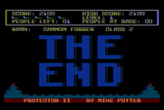Protector II for Atari 8-bit - Game over.