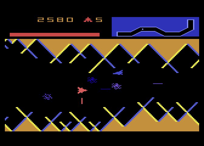 Vanguard Atari 5200 Screenshot: Start of the styx zone.