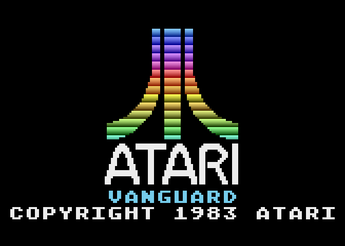 Vanguard Atari 5200 Screenshot: Title screen.