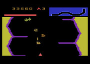 Vanguard for Atari 5200 - In this zone the enemy explosions are deadly, so be sure to avoid them!