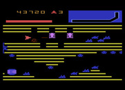 Vanguard for Atari 5200 - Blasting through the second stripe zone.