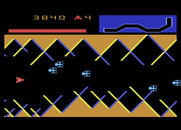 Vanguard for Atari 5200 - This zone has two types of enemies that appear, each with different flight patterns.