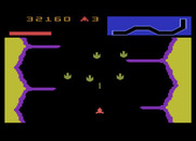 Vanguard for Atari 5200 - Second wave of enemies in the bleak zone.
